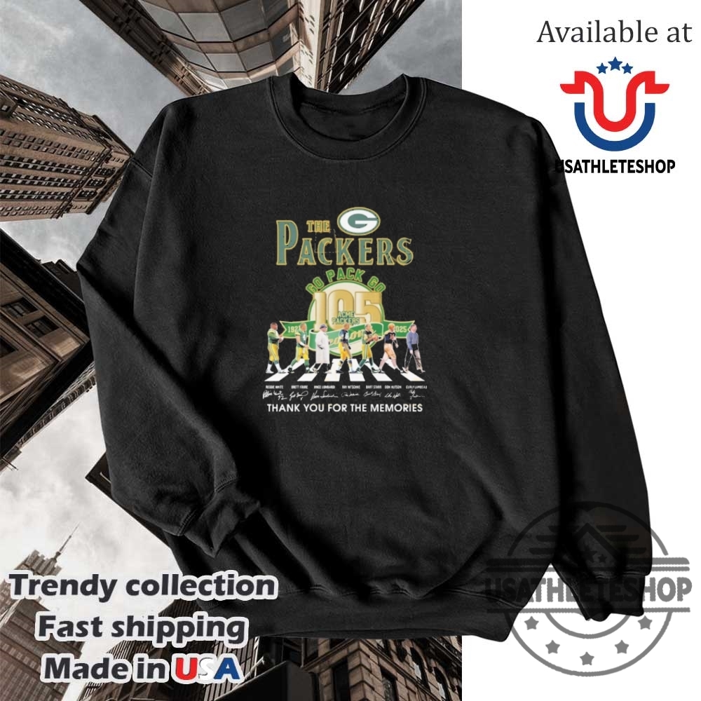 The Green Bay Packers Go Pack Go 105 Seasons Signature Thank You For The Memories Shirt 5 The Green Bay Packers Go Pack Go 105 Seasons Signature Thank You For The Memories Shirt
