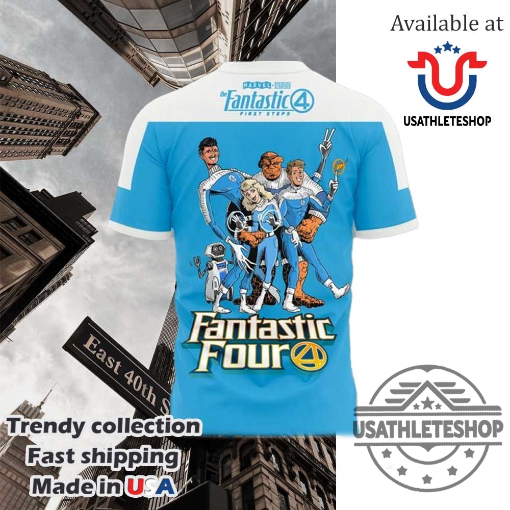 Fantastic Four Blue And White 2025 Shirt 5 Fantastic Four Blue and White 2025 Shirt