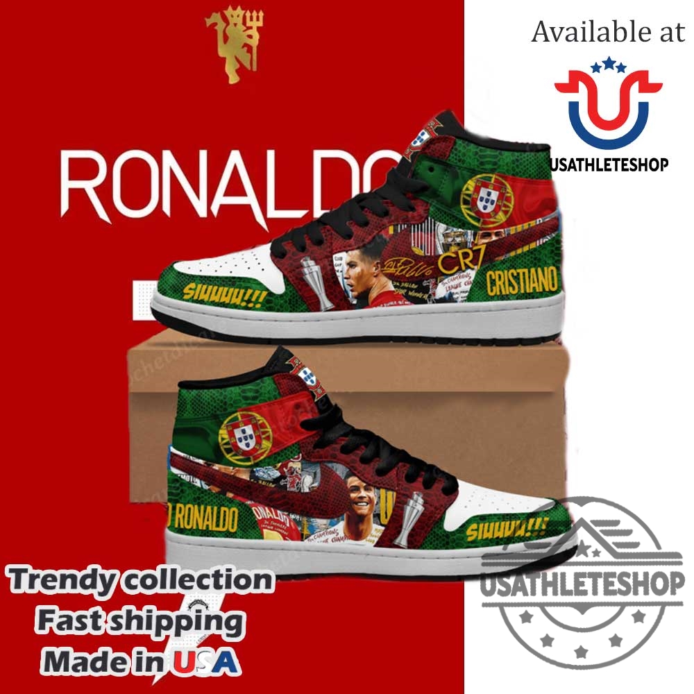 "Top 2025 Air Jordan Sneakers and Iconic Sportswear for Fans" 32 Cristiano Ronaldo Cr7 Siuuuu Signature Air Jordan High Top Sneakers