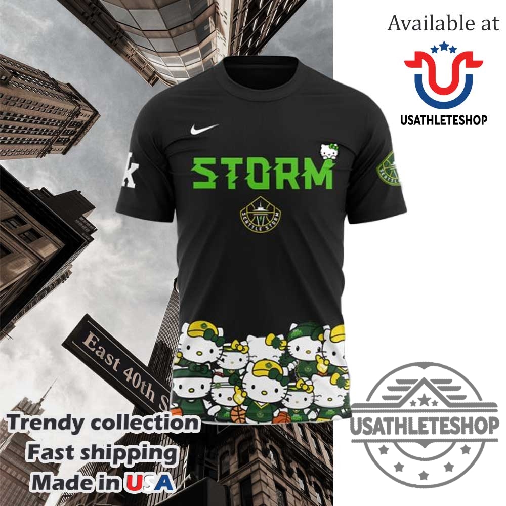 Seattle Storm X Hello Kitty Night All Over Print Shirt 4 Seattle Storm x Hello Kitty Night All Over Print Shirt