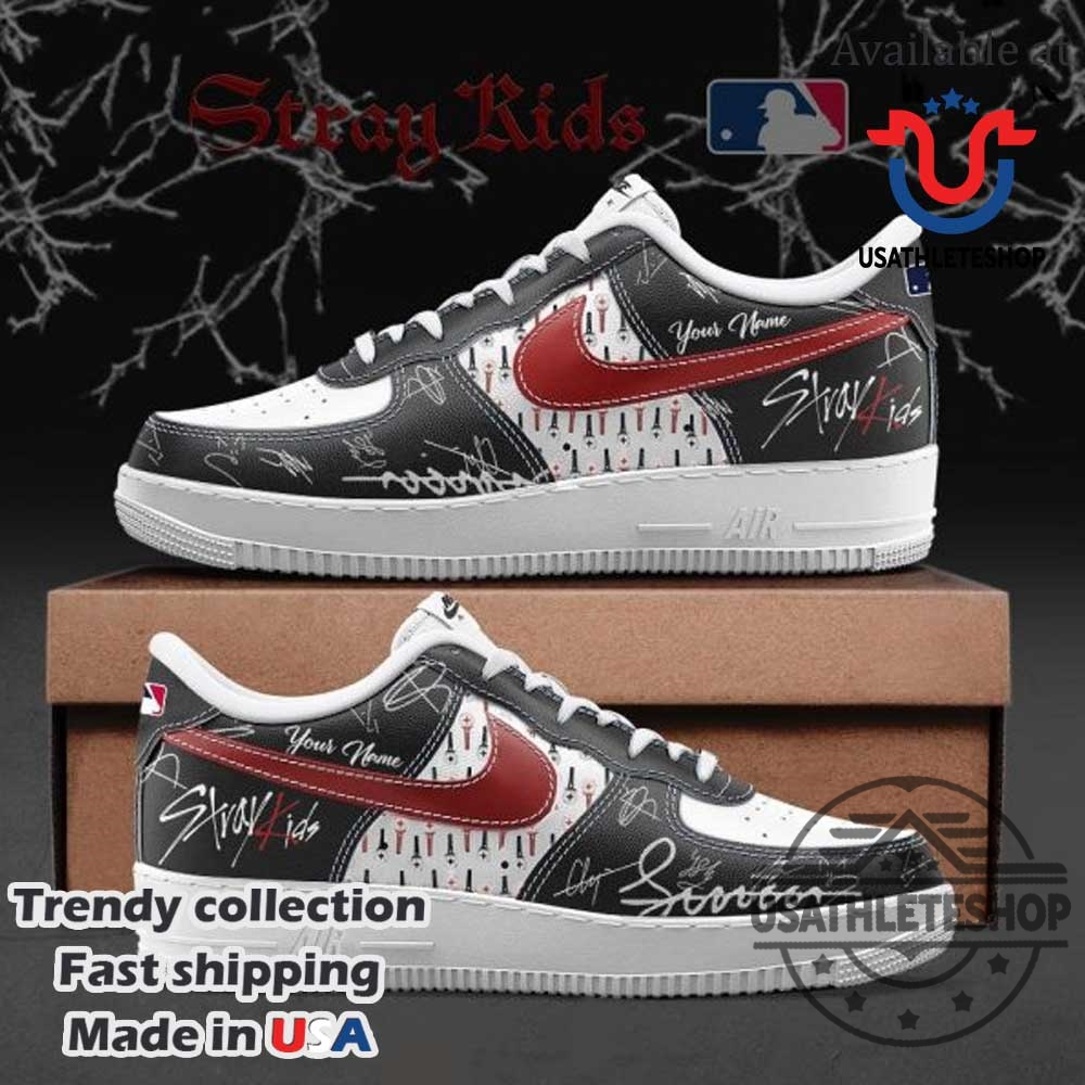 Mlb X Stray Kids Custom Nike Air Force 1 Shoes 4 MLB x Stray Kids Custom Nike Air Force 1 Shoes