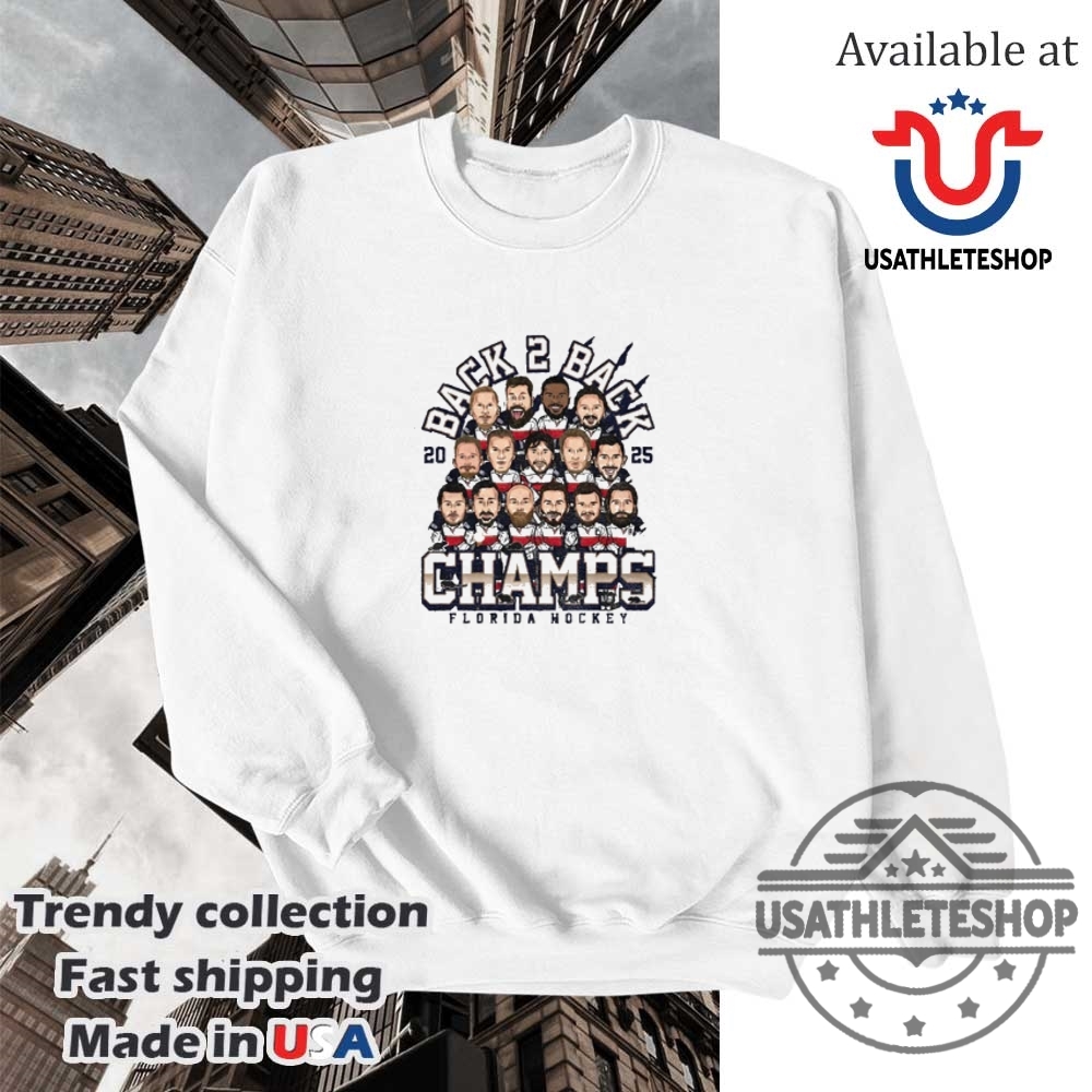 Florida Panthers Hockey 2025 Stanley Cup Back 2 Back Champs Cartoon Shirt 5 Florida Panthers Hockey 2025 Stanley Cup Back 2 back champs cartoon shirt