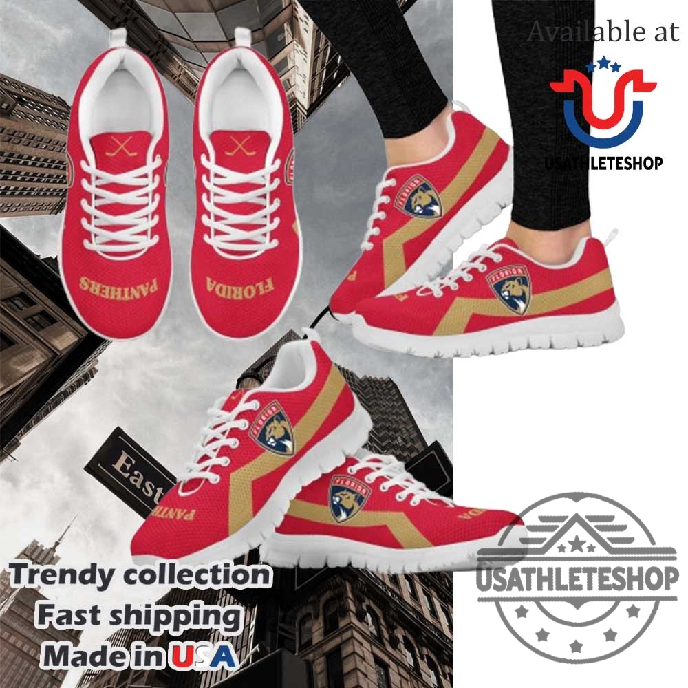 Nhl Florida Panthers Line Logo Sneakers 5 NHL Florida Panthers Line Logo Sneakers