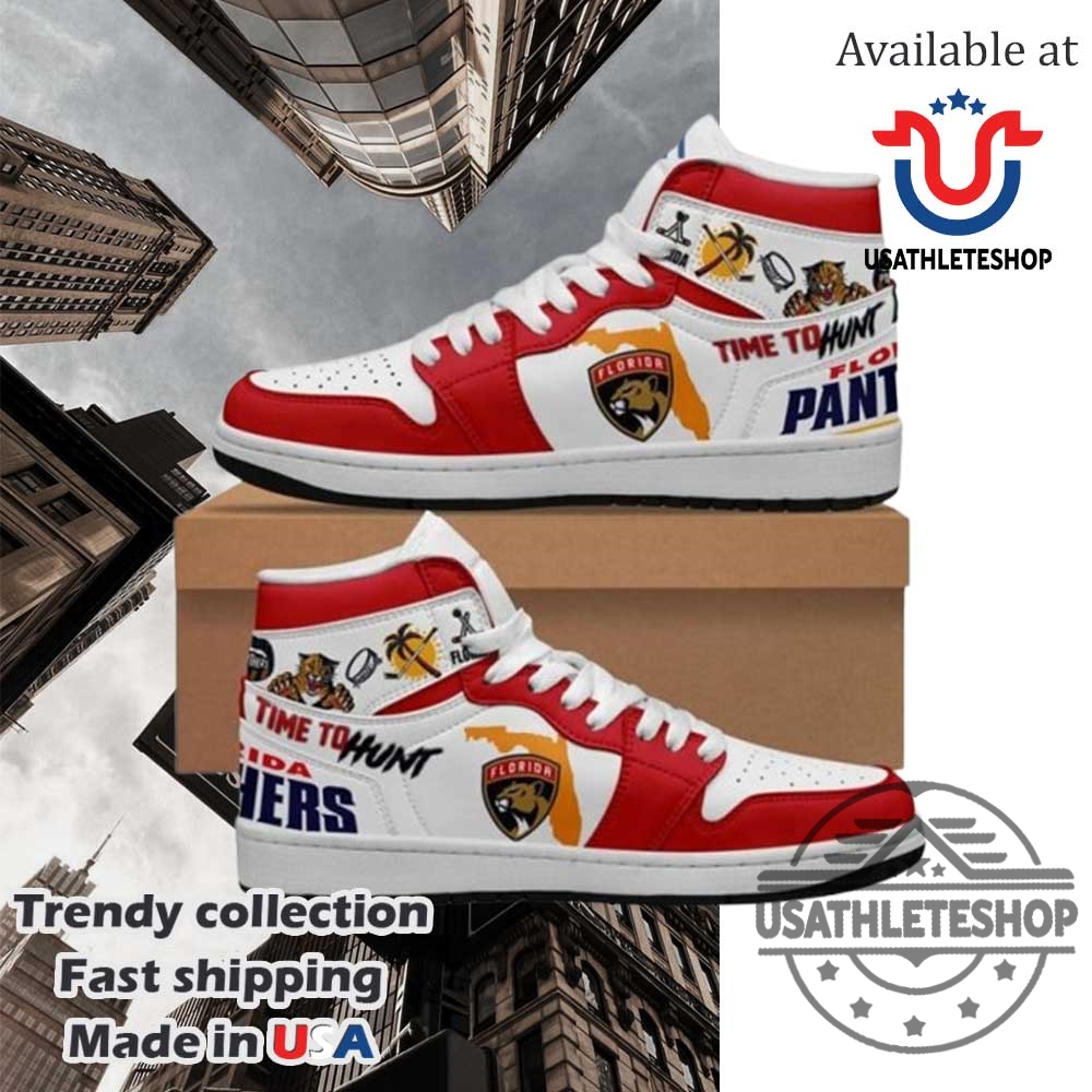 Florida Panthers Time To Hunt Nhl Finals Air Jordan 1 Shoes 5 Florida Panthers Time To Hunt NHL Finals Air Jordan 1 Shoes