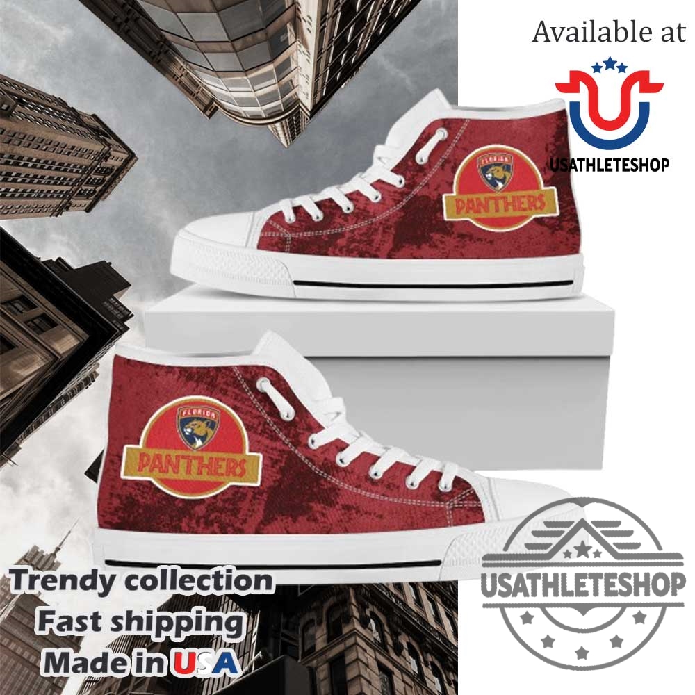 Jurassic Park Florida Panthers Nhl High Top Shoes 5 Jurassic Park Florida Panthers NHL High Top Shoes