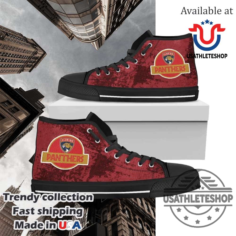 Jurassic Park Florida Panthers Nhl High Top Shoes 6 Jurassic Park Florida Panthers NHL High Top Shoes