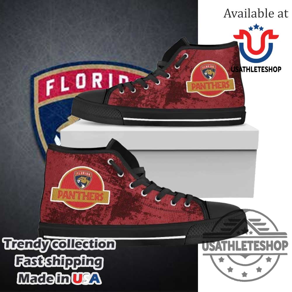 Jurassic Park Florida Panthers Nhl High Top Shoes 7 Jurassic Park Florida Panthers NHL High Top Shoes