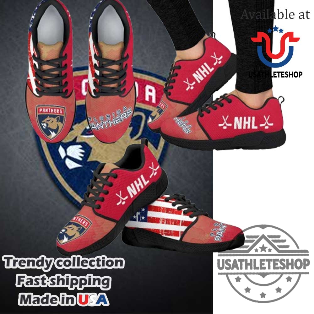 America Flag Florida Panthers Nhl Sneakers