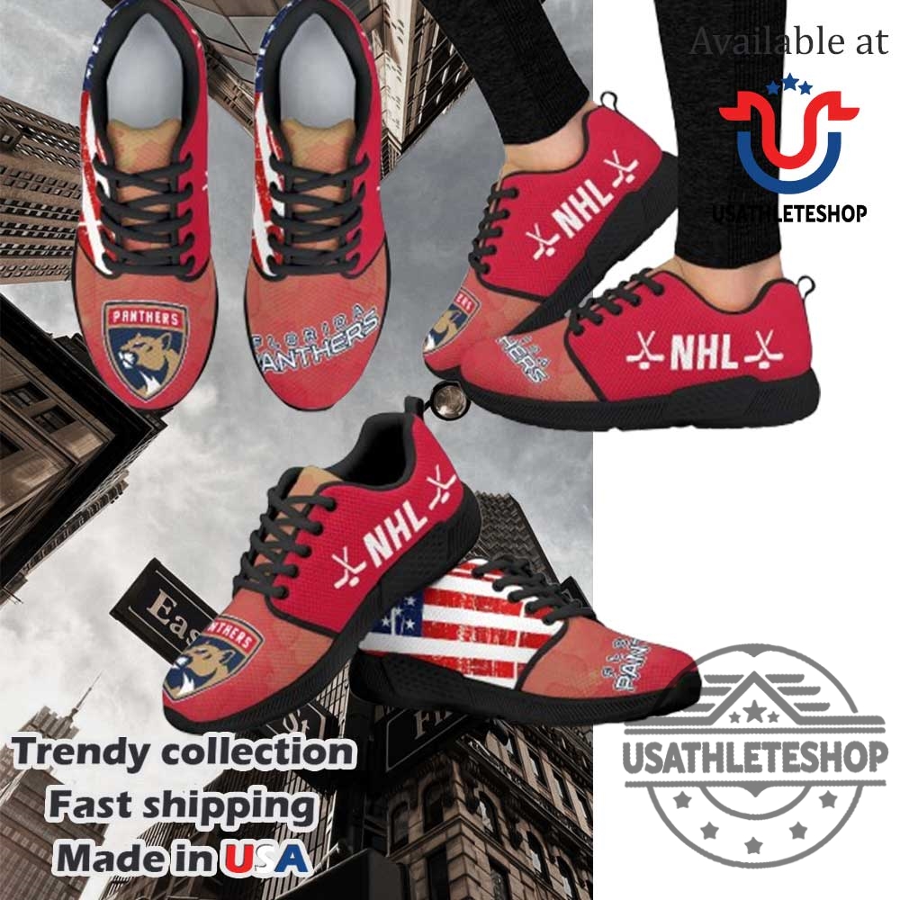 America Flag Florida Panthers Nhl Sneakers 5 America Flag Florida Panthers NHL Sneakers