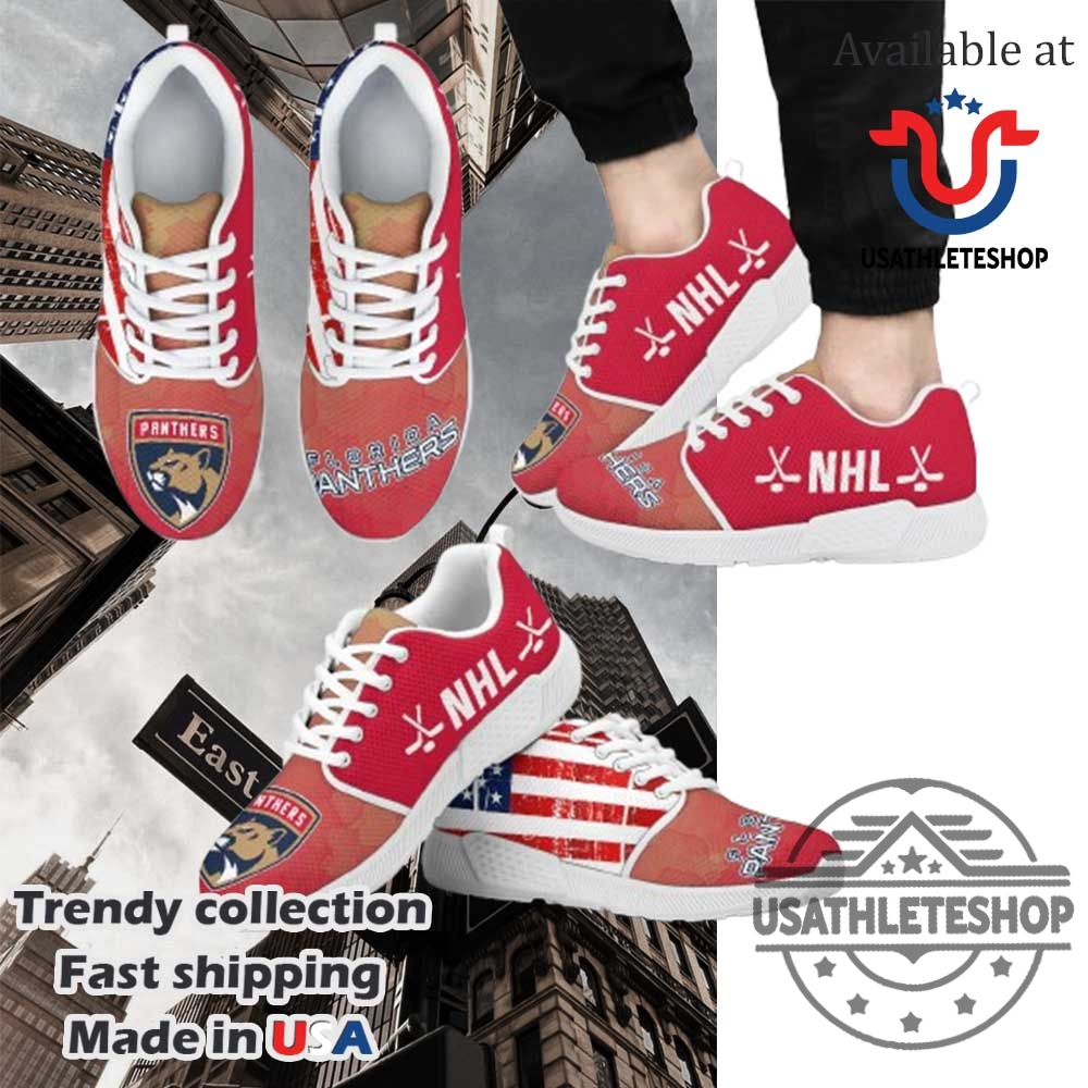America Flag Florida Panthers Nhl Sneakers 6 America Flag Florida Panthers NHL Sneakers
