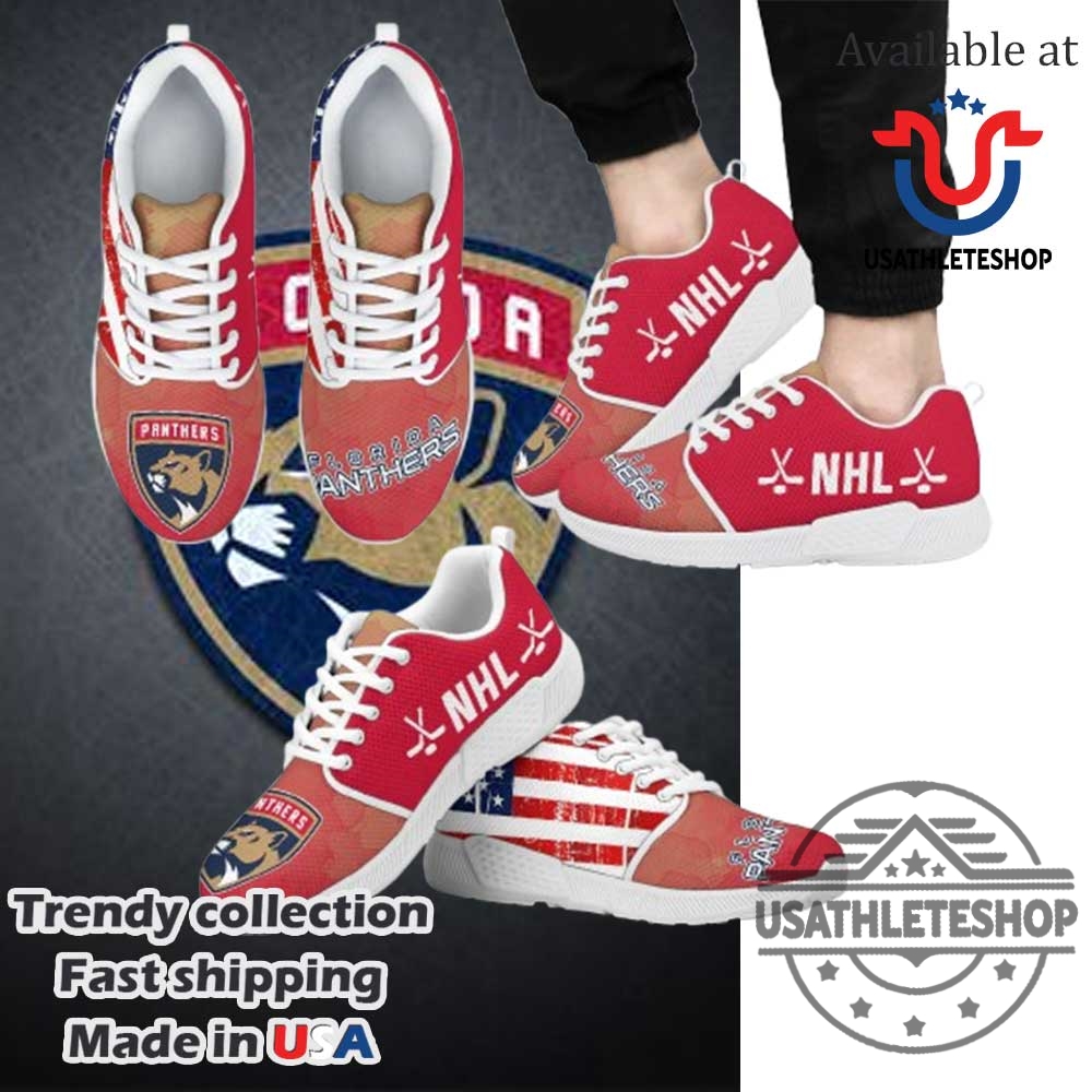 America Flag Florida Panthers Nhl Sneakers 7 America Flag Florida Panthers NHL Sneakers