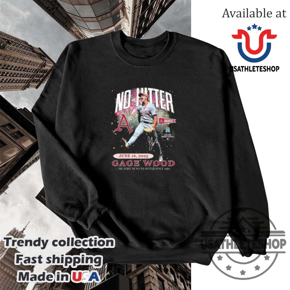 Gage Wood Nohitter Signature The First Mcws Nohitter Since 1960 Shirt 5 Gage Wood No-hitter Signature The First MCWS No-Hitter Since 1960 Shirt