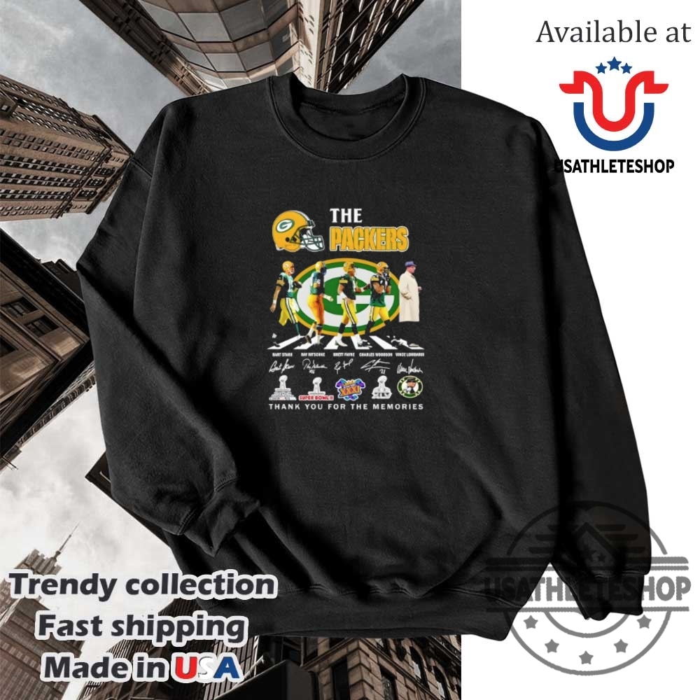 The Green Bay Packers Abbey Road Thank You For The Memories Signatures Shirt 5 The Green Bay Packers Abbey Road Thank You For The Memories Signatures Shirt