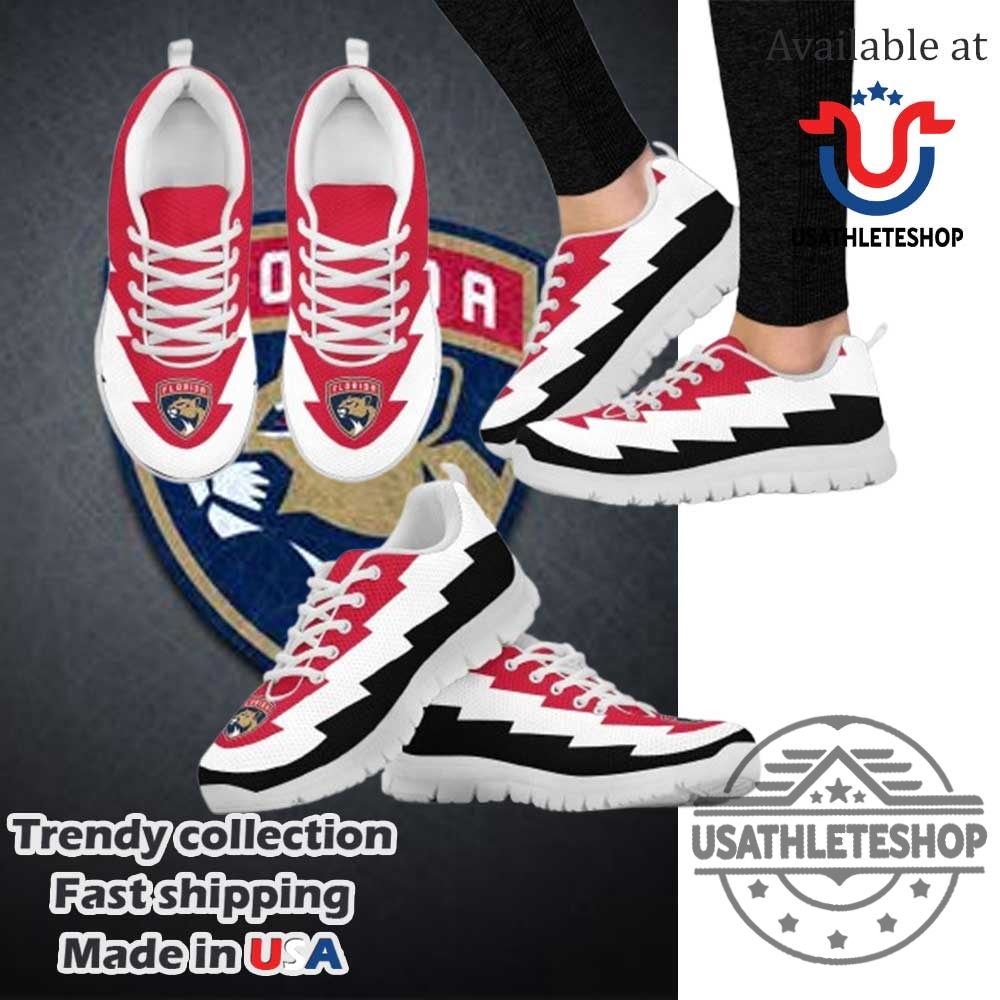 Jagged Saws Creative Draw Florida Panthers Sneakers
