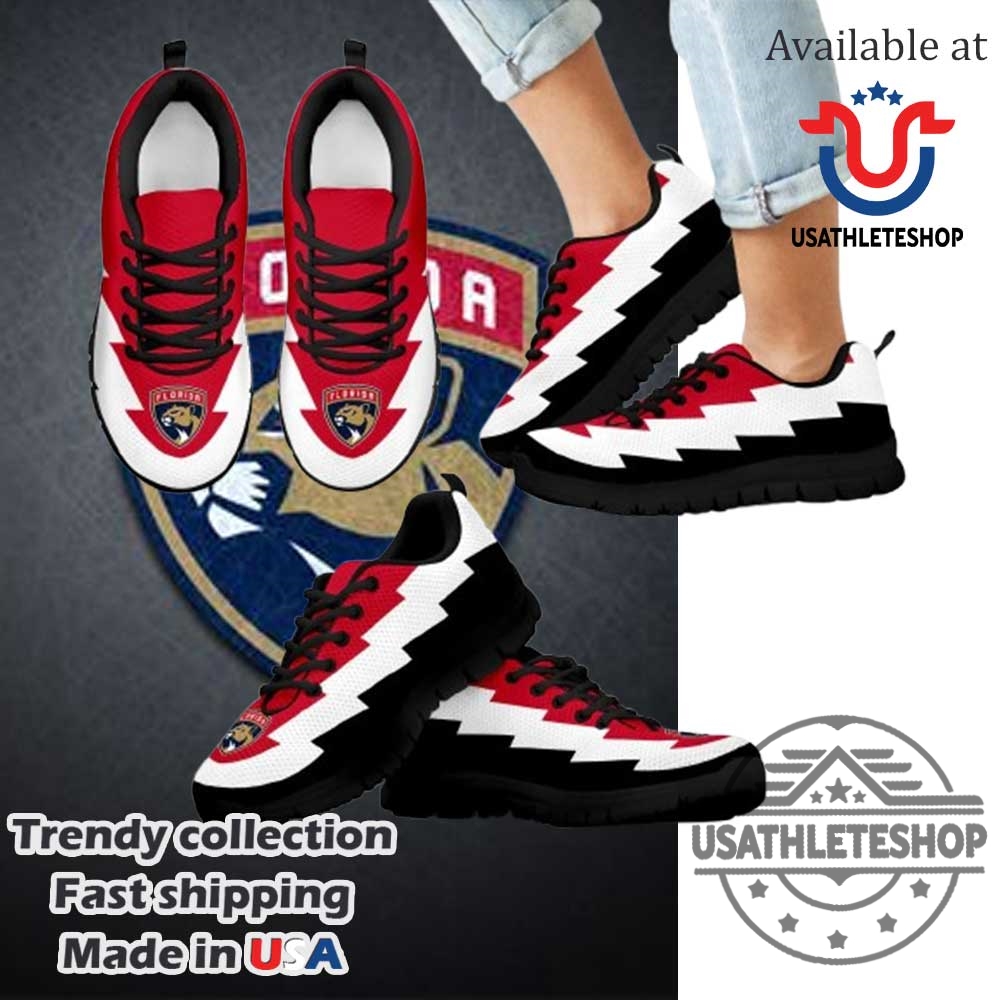 Jagged Saws Creative Draw Florida Panthers Sneakers 6 Jagged Saws Creative Draw Florida Panthers Sneakers