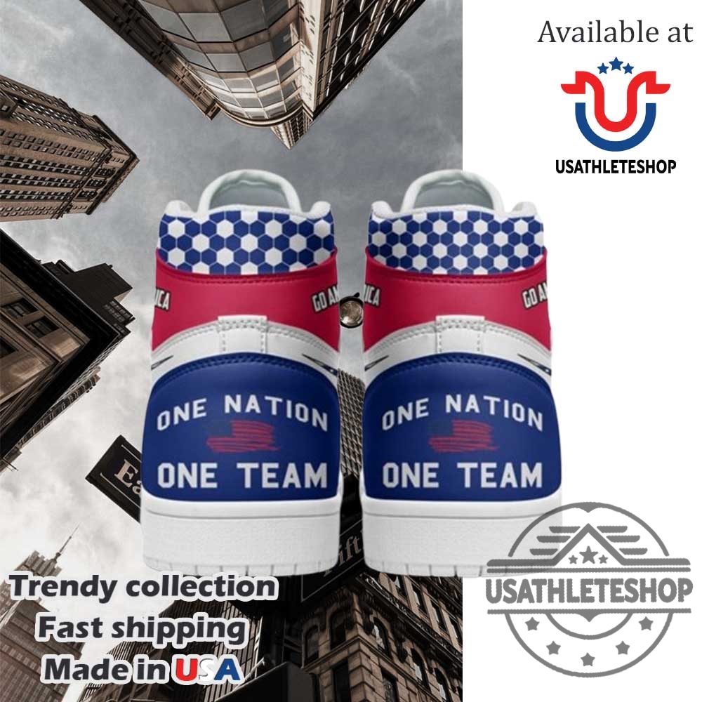 Go American One Nation One Team Usa Air Jordan 1 High Top Shoes 3 Go American One Nation One Team USA Air Jordan 1 High Top Shoes