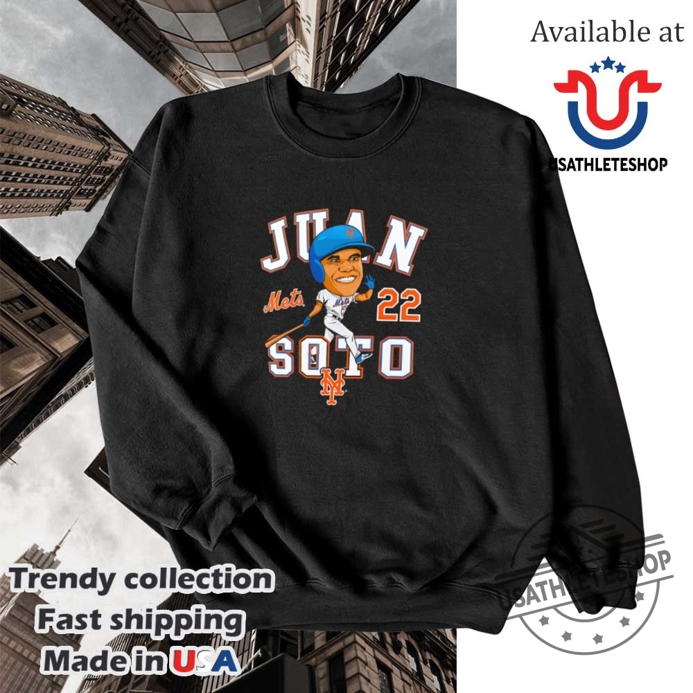 Juan Soto 22 New York Mets Hometown Caricature Tshirt Custom Design 5 Juan Soto #22 New York Mets Hometown Caricature T-shirt - Custom Design