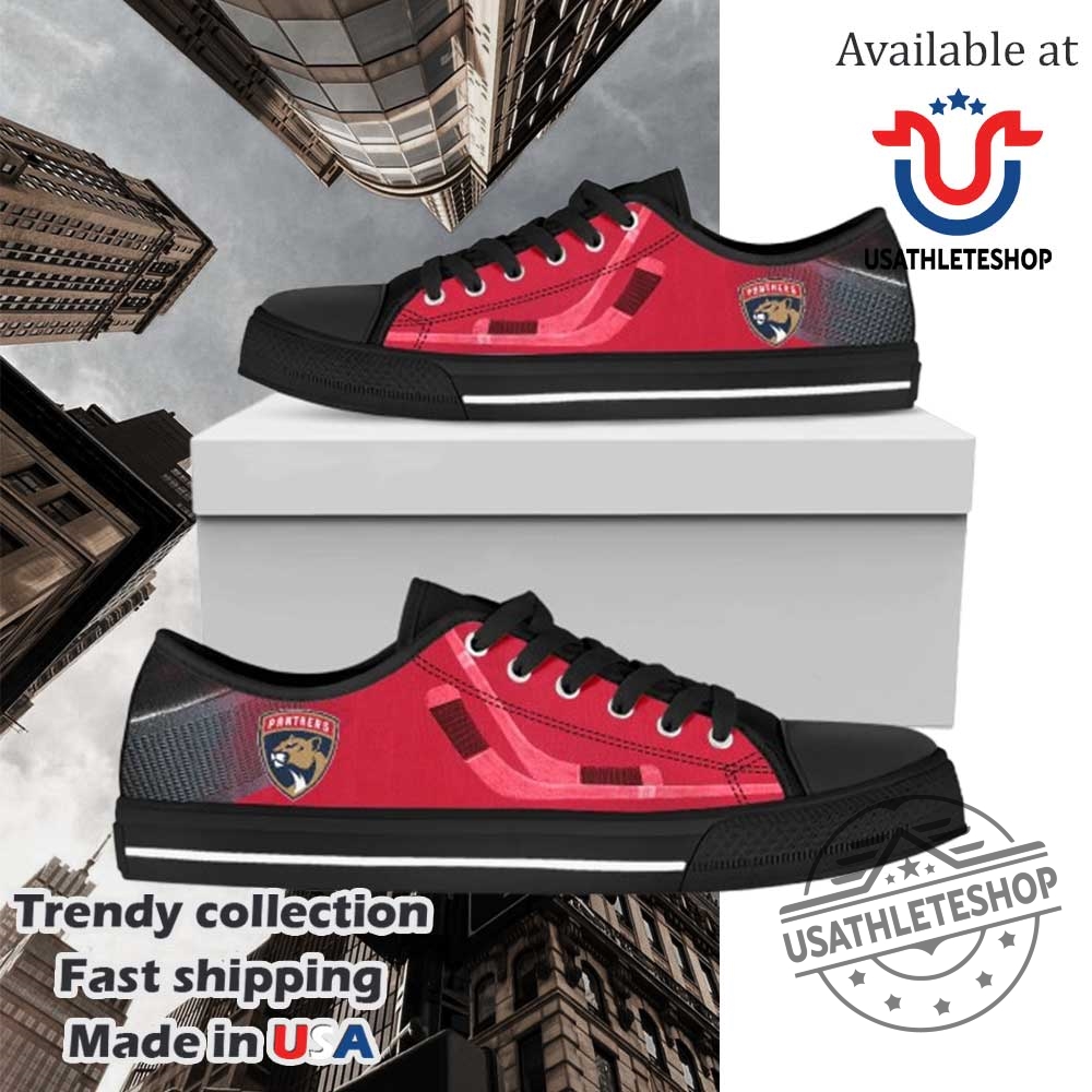 Artistic Scratch Of Florida Panthers Low Top Shoes Custom Design 6 Artistic Scratch of Florida Panthers Low Top Shoes - Custom Design