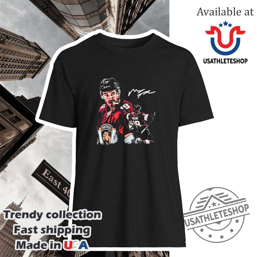 Matthew-Tkachuk-Florida-Panthers-Hockey-Champions-Superstar-Signature-Tshirt-Commemorative-Design-usathleteshop_1