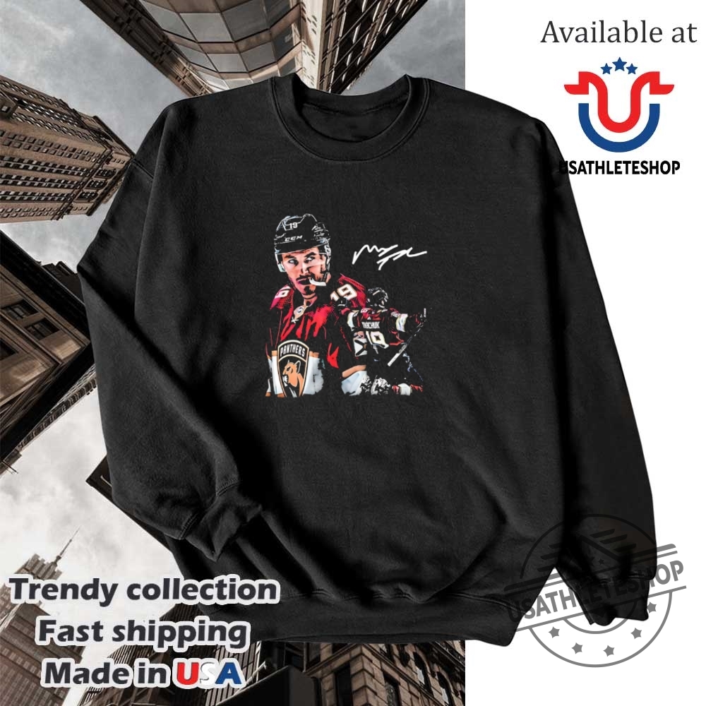 Matthew Tkachuk Florida Panthers Hockey Champions Superstar Signature Tshirt Commemorative Design 5 Matthew Tkachuk Florida Panthers Hockey Champions Superstar Signature T-shirt - Commemorative Design