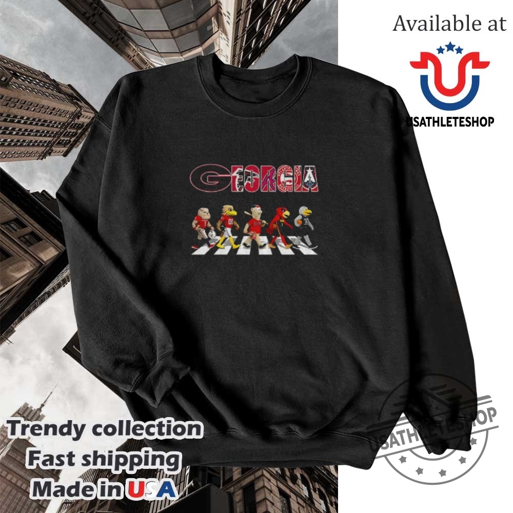 Georgia Sports Team Logo Mascot Abbey Road Shirt 5 Georgia sports team logo mascot Abbey Road shirt