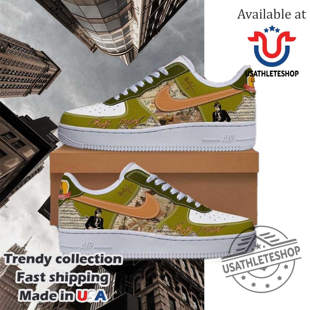 Bob Dylan Old Music Nike Air Force 1 Shoes