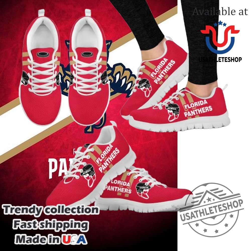 Vertical Two Line Mixed Helmet Florida Panthers Sneakers
