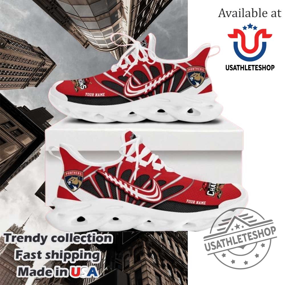 "Top Fan Footwear: Unique Sneakers for NHL and NBA Enthusiasts" 4 Florida Panthers 2025 Nhl Stanley Cup Champions Maxsoul Shoes