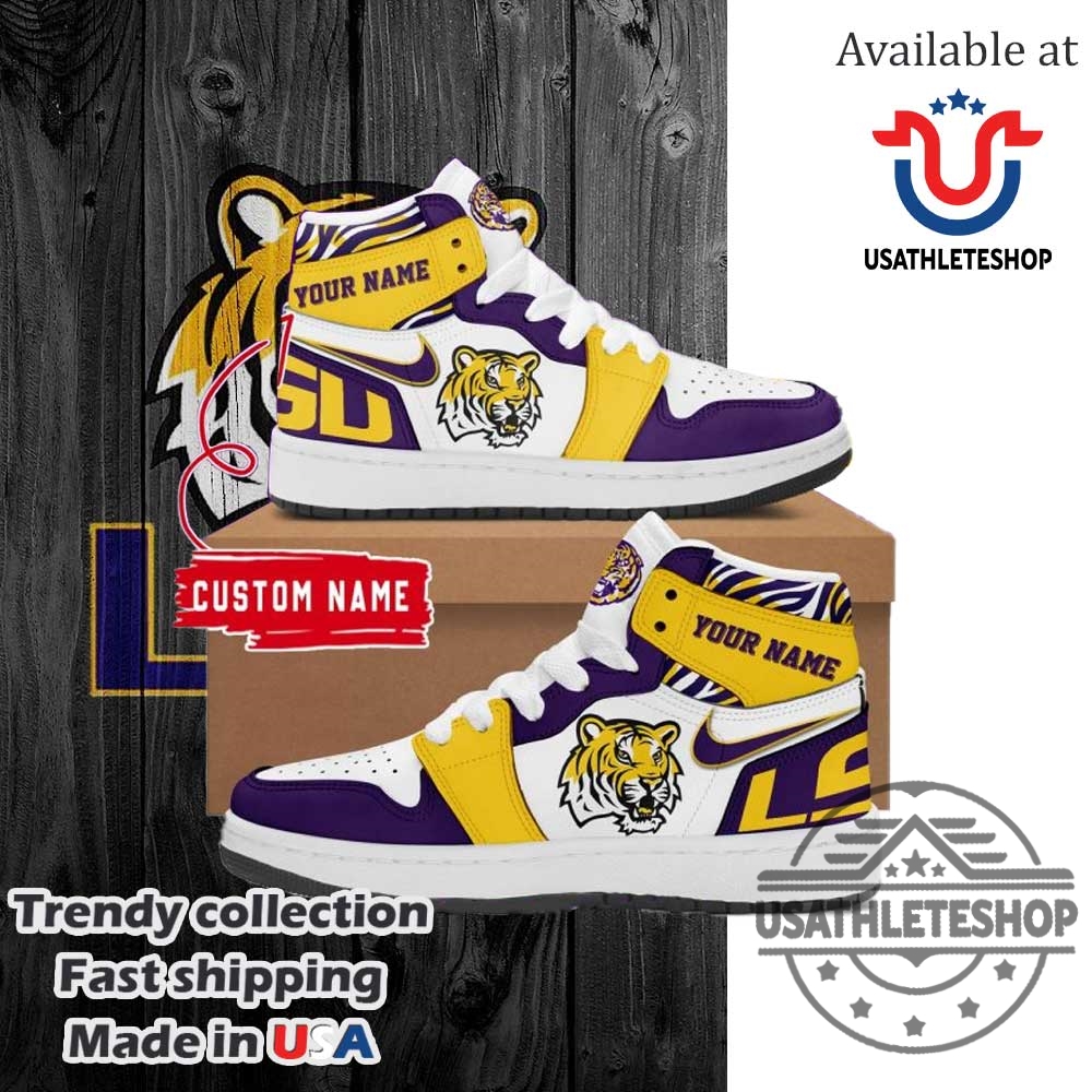Lsu Tigers Football Limited Edition Air Jordan 1 Shoes 3 LSU Tigers Football Limited Edition Air Jordan 1 Shoes