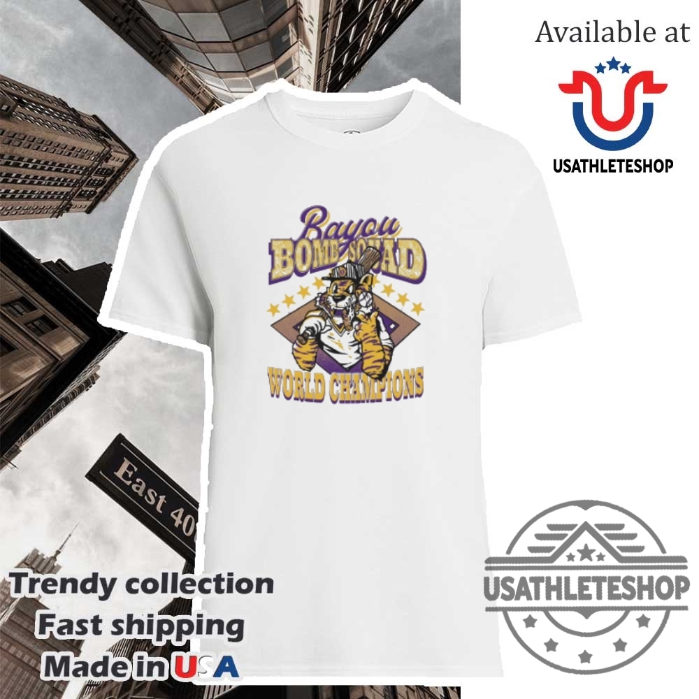 "Top LSU Tigers Sneakers and Apparel to Show Your Team Pride" 6 Lsu Tigers Collegiate World Champions 2025 Bayou Bomb Squad Shirt