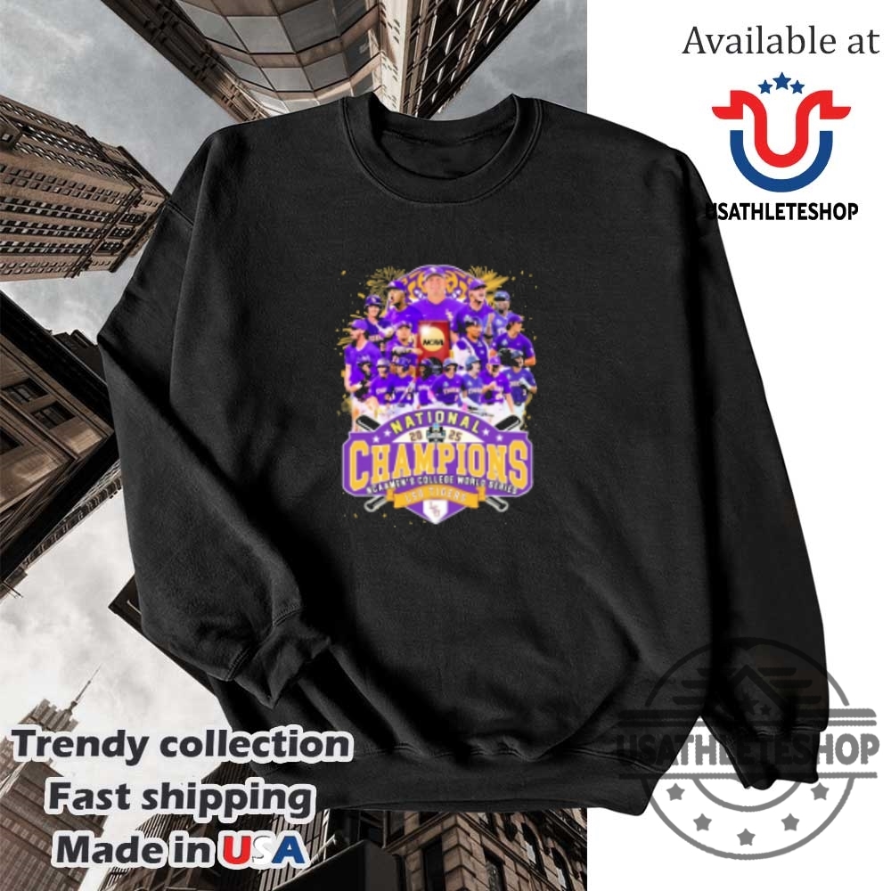 Lsu Tigers Ncaa Mens College World Series Champions National Champions Players 2025 Tshirts 5 LSU Tigers NCAA Men’s College World Series Champions National Champions Players 2025 T-Shirts