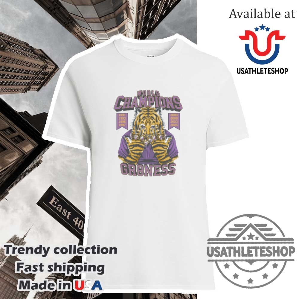 "Top LSU Tigers Sneakers and Apparel to Show Your Team Pride" 17 Lsu Tigers Collegiate World Champions 2025 Gr8ness Tiger Shirt
