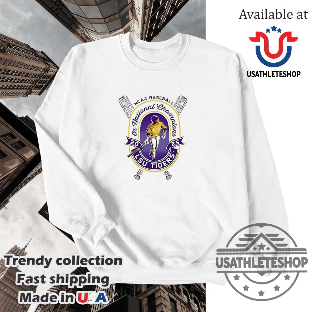 Lsu Tigers Ncaa Baseball National Champions 2025 Shirt 5 LSU Tigers NCAA Baseball National Champions 2025 shirt