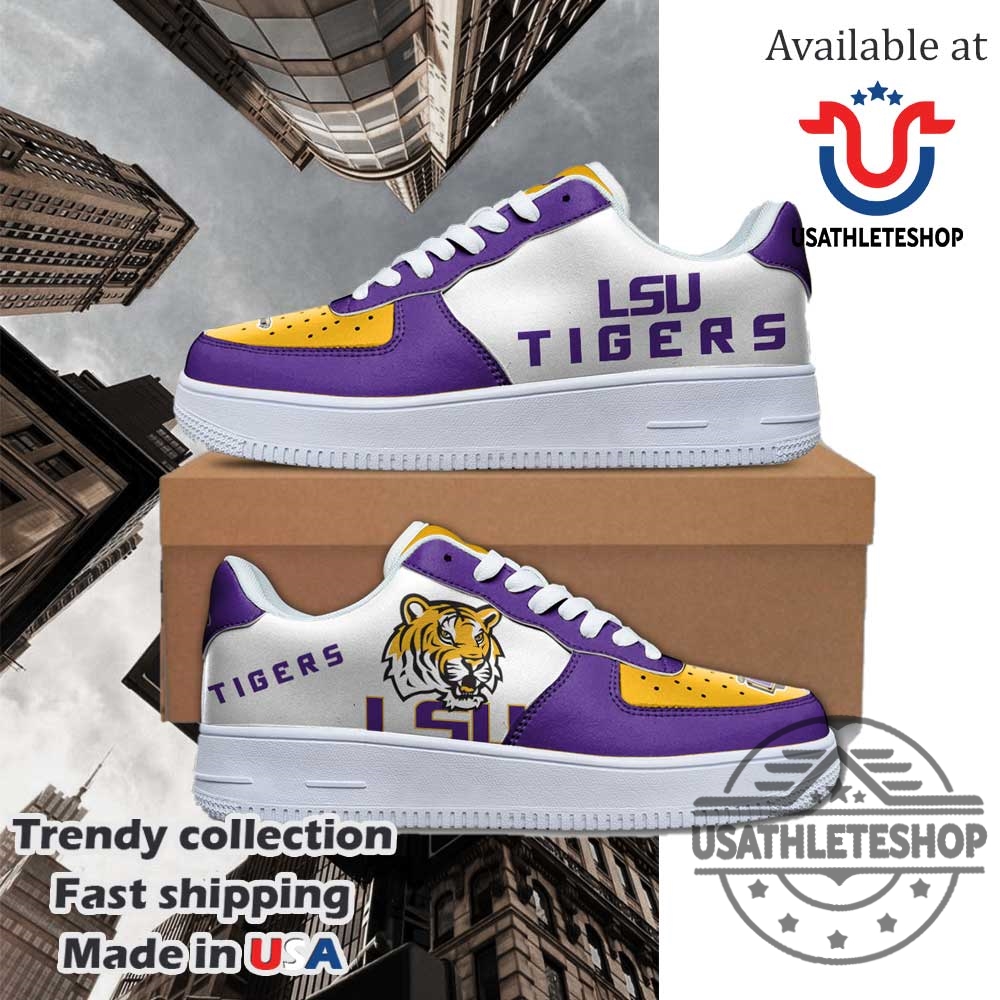 Lsu Tigers Ncaa Nike Air Lowtop Sneakers Shoes 3 LSU Tigers NCAA Nike Air Low-Top Sneakers Shoes