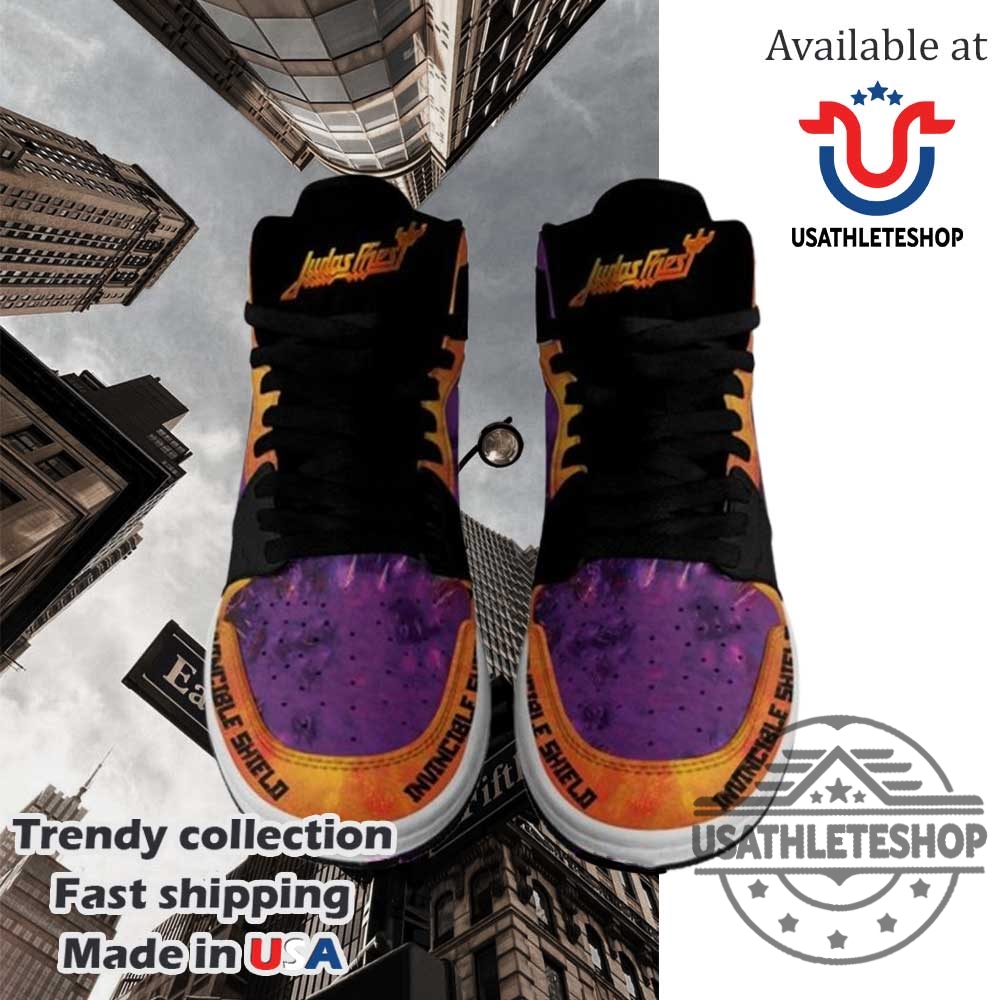 Judas Priest Invincible Shield Nike Air Jordan 1 Shose 4 Judas Priest “Invincible Shield” Nike Air Jordan 1 Shose