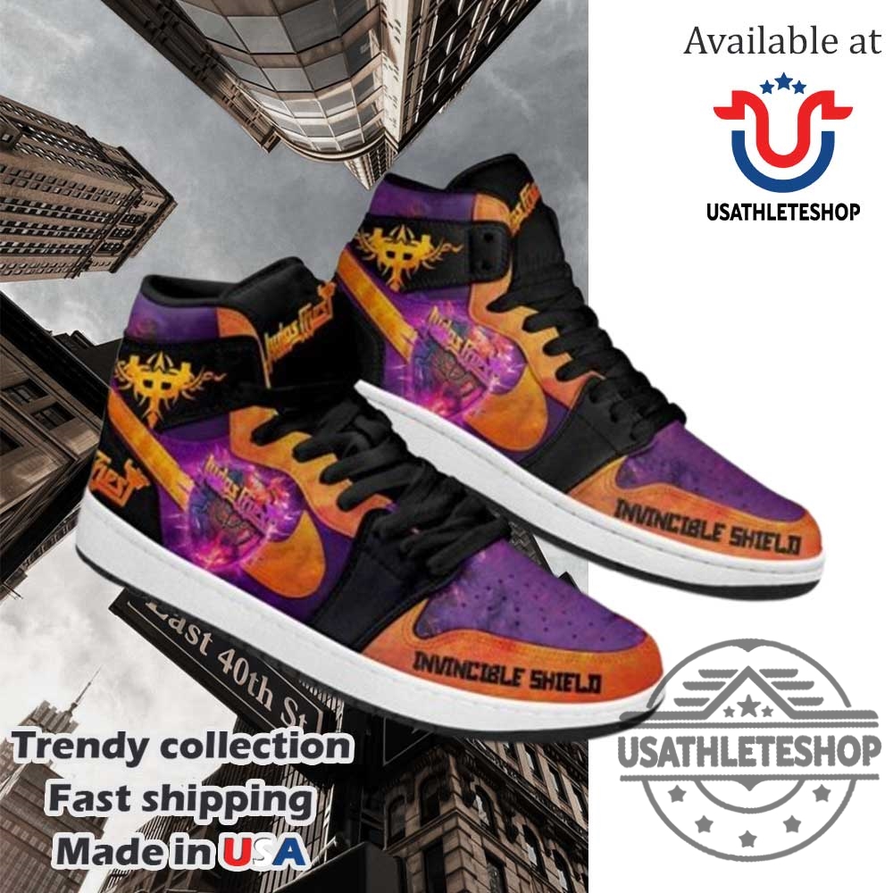 Judas Priest Invincible Shield Nike Air Jordan 1 Shose 5 Judas Priest “Invincible Shield” Nike Air Jordan 1 Shose