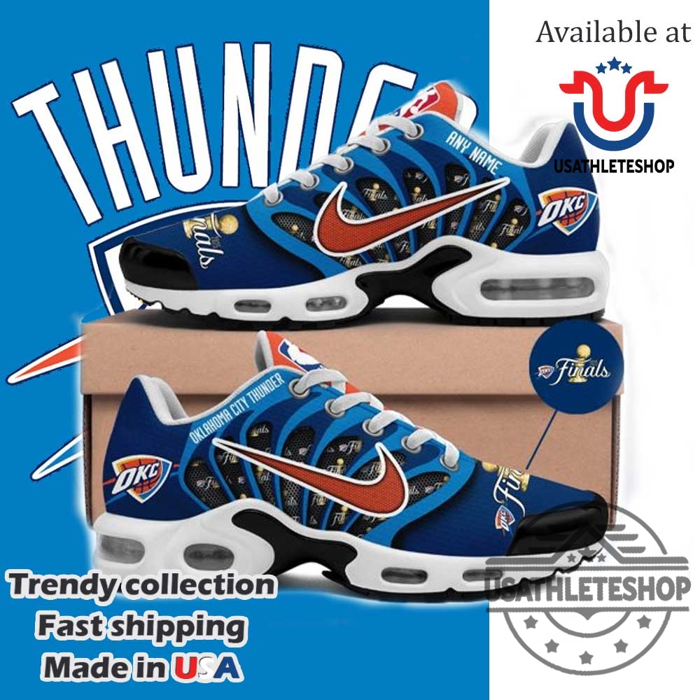 "Top LSU Tigers Sneakers and Apparel to Show Your Team Pride" 35 Personalized Oklahoma City Thunder 2X Champions Finals Air Max Plus Shoes
