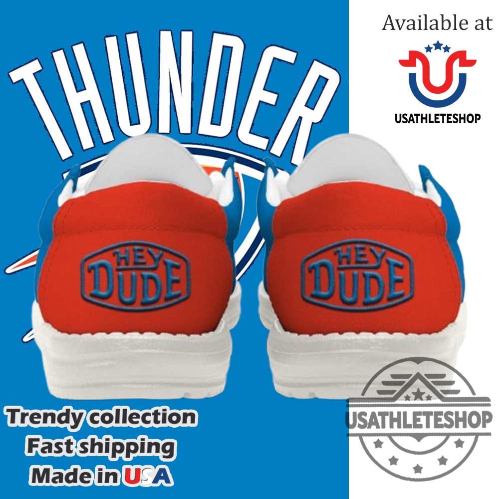 Oklahoma City Thunder 2024 Personalized Hey Dude Shoes 6 Oklahoma City Thunder 2024 Personalized Hey Dude Shoes