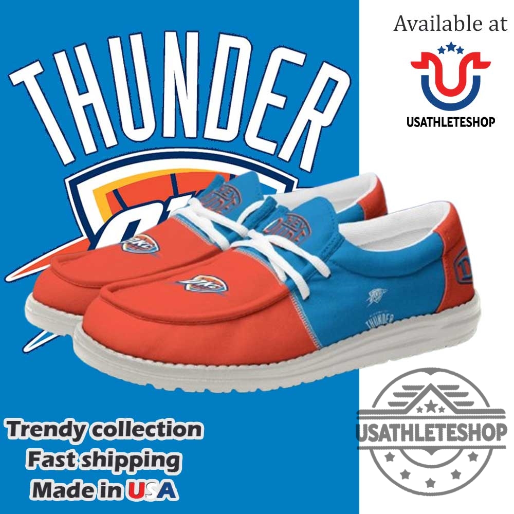 Oklahoma City Thunder 2024 Personalized Hey Dude Shoes 7 Oklahoma City Thunder 2024 Personalized Hey Dude Shoes