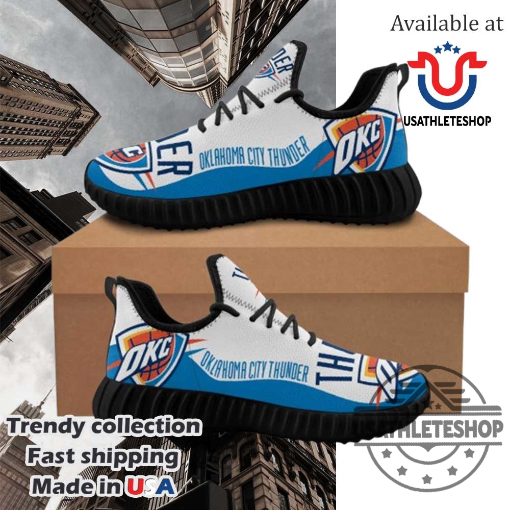 Oklahoma City Thunder Sneakers Big Logo Yeezy Shoes 7 Oklahoma City Thunder Sneakers Big Logo Yeezy Shoes