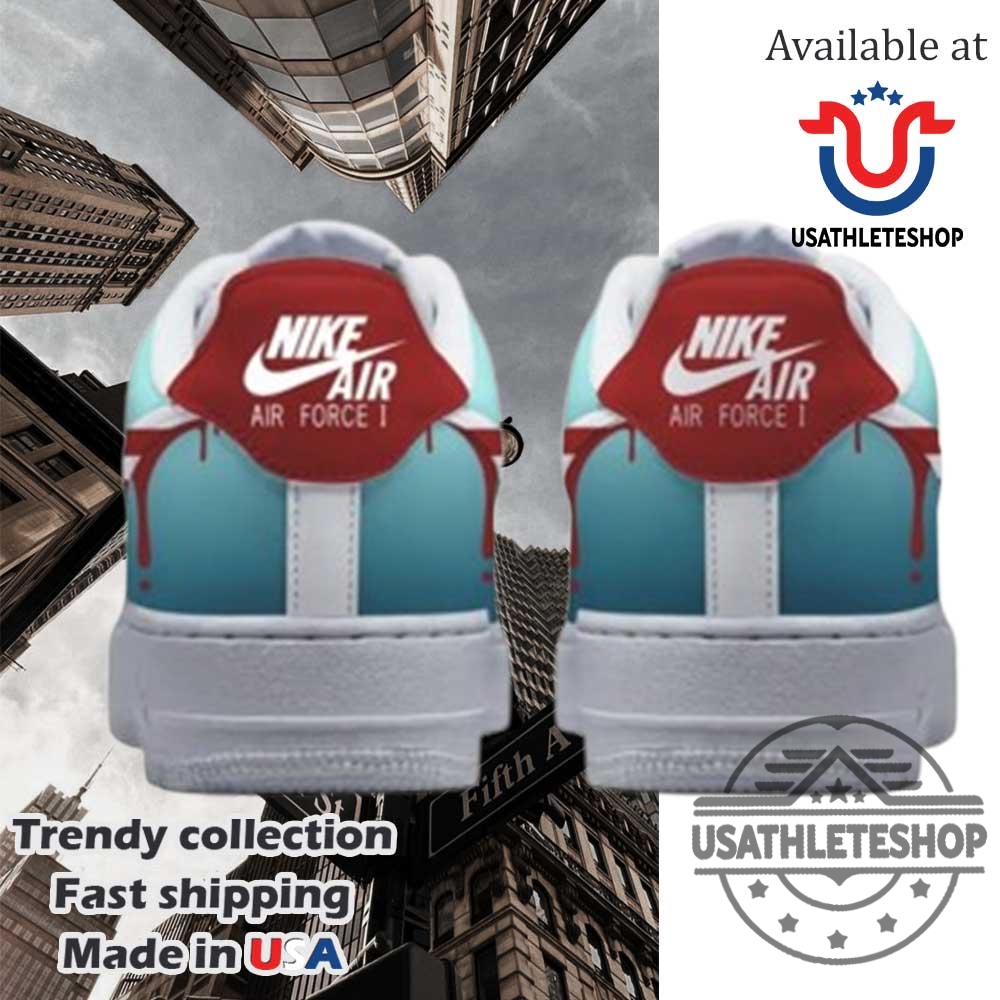Jaws Happy 4Th Of July Air Force 1 Sneakers Shoes 4 Jaws Happy 4th Of July Air Force 1 Sneakers Shoes
