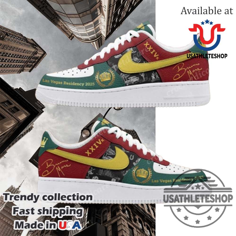 Bruno Mars Las Vegas Residency 2025 Air Force 1 Sneaker