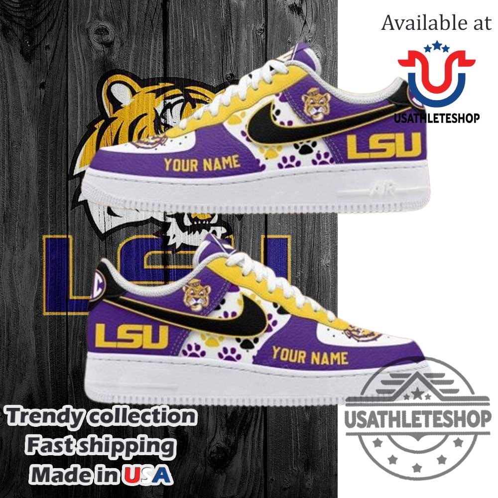 "Top 10 Patriotic Air Force 1 Shoes for July 4th" 14 Lsu Tigers Football Customized Nike Air Force 1 Shoes