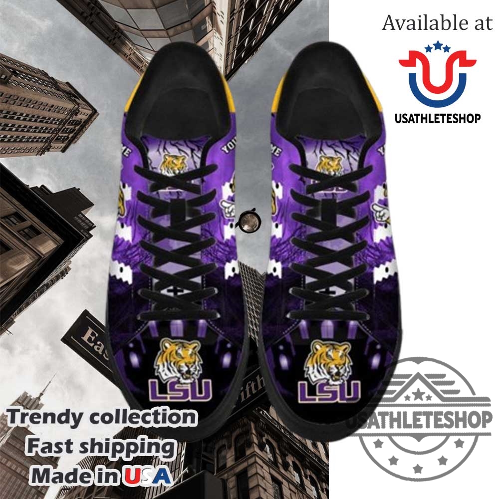 Lsu Tigers The Tigers Football Team Personalized Stan Smith Shoes Black Sole 5 LSU Tigers The Tigers Football Team Personalized Stan Smith Shoes Black Sole