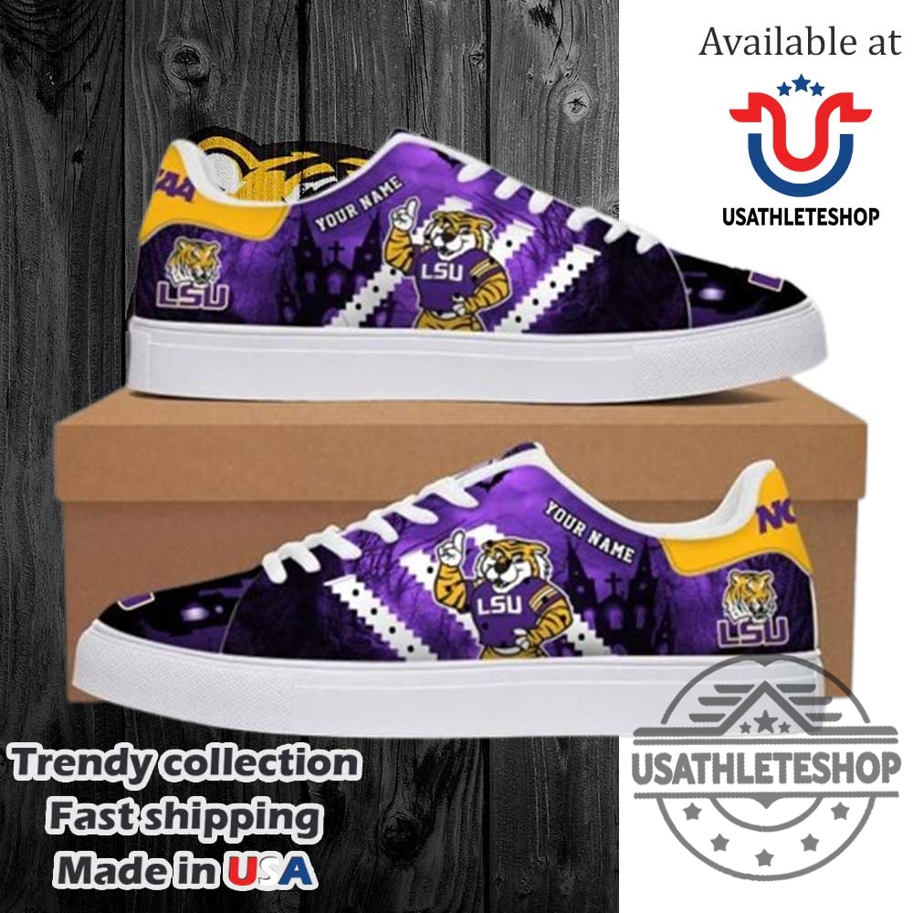 "Top 10 Patriotic Air Force 1 Shoes for July 4th" 16 Lsu Tigers The Tigers Football Team Personalized Stan Smith Shoes White Sole