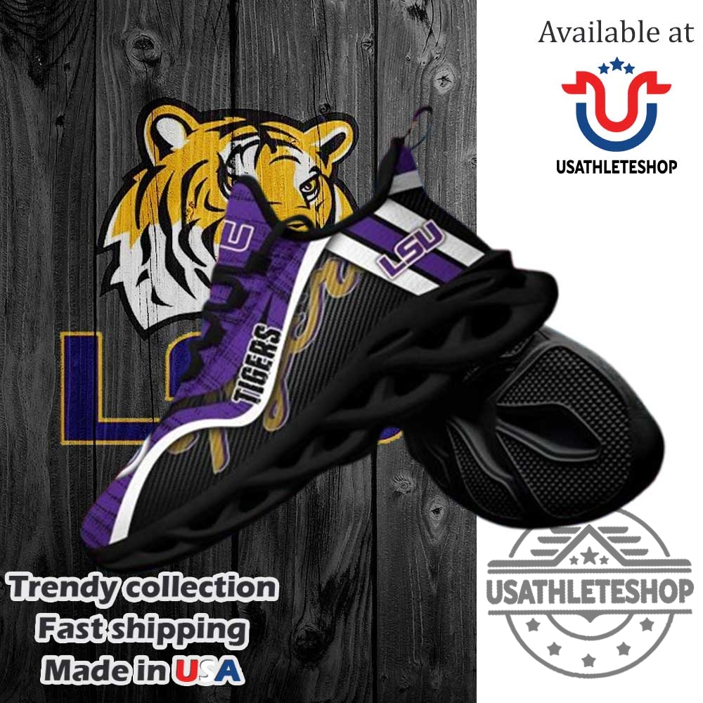 Lsu Tigers Ncaa Clunky Sneakers Max Soul Shoes 6 LSU TIGERS NCAA Clunky Sneakers Max Soul Shoes
