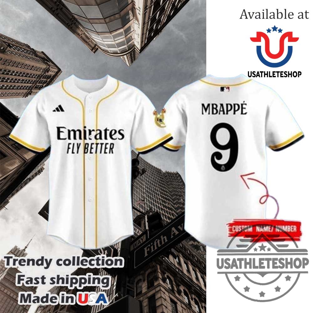 2025 Real Madrid X Mlb Club World Cup Baseball Jersey