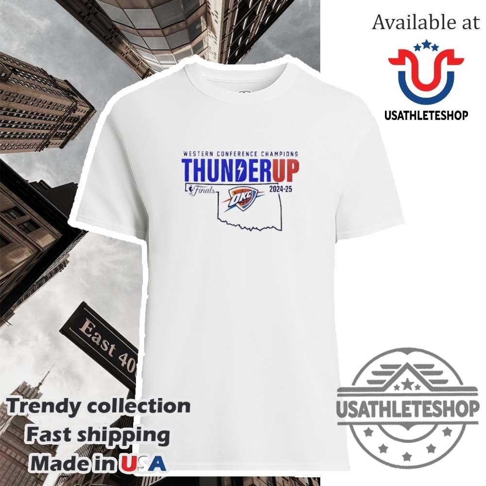 "Top 2025 MLB and Soccer Crossover Jerseys Boost Your Style" 9 Oklahoma City Thunder Western Conference Champions Thunder Up 2025 Shirt