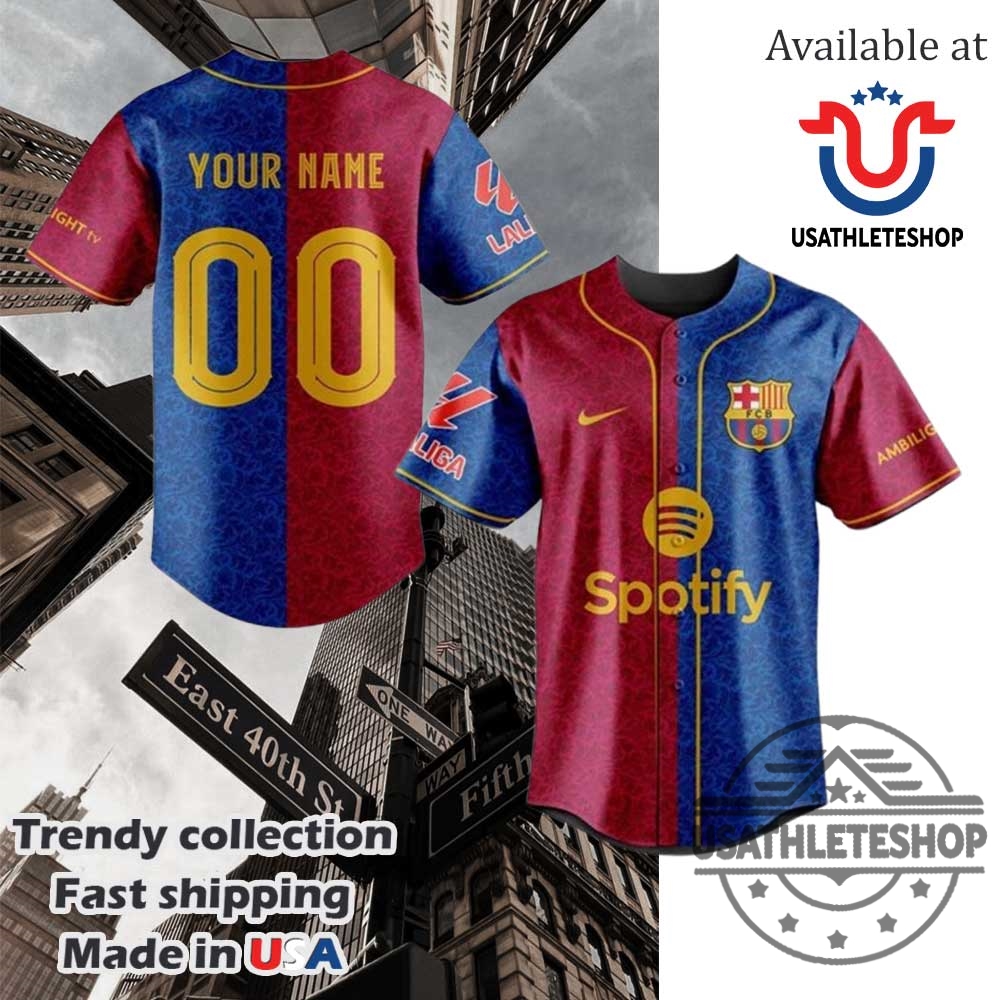 "Top 2025 MLB and Soccer Crossover Jerseys Boost Your Style" 11 Custom Football Team Barcelona Baseball Jersey
