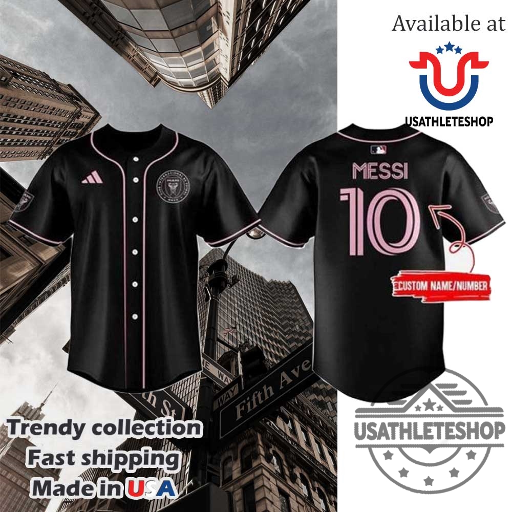 "Top 2025 MLB and Soccer Crossover Jerseys Boost Your Style" 12 Inter Miami Cf X Mlb Club World Cup 2025 Black Baseball Jersey